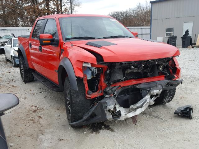 1FTFW1R60EFD09977 - 2014 FORD F150 SVT R RED photo 1
