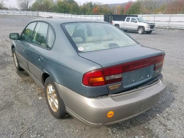 4S3BE686127203513 - 2002 SUBARU LEGACY OUT GREEN photo 3