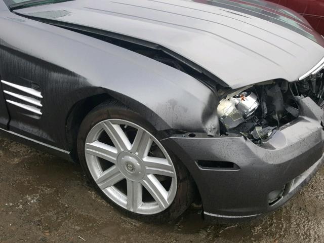 1C3AN65L15X044748 - 2005 CHRYSLER CROSSFIRE GRAY photo 9