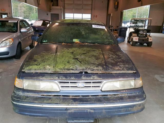 2FALP746XTX106354 - 1996 FORD CROWN VICT BLUE photo 9