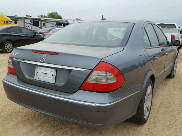 WDBUF56X97B022772 - 2007 MERCEDES-BENZ E 350 CHARCOAL photo 4