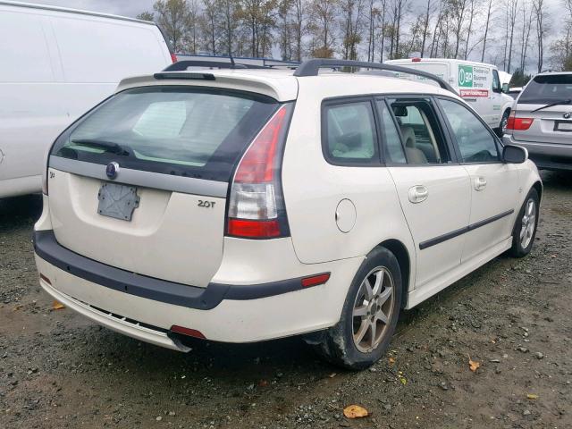 YS3FD59Y171015544 - 2007 SAAB 9-3 2.0T WHITE photo 4