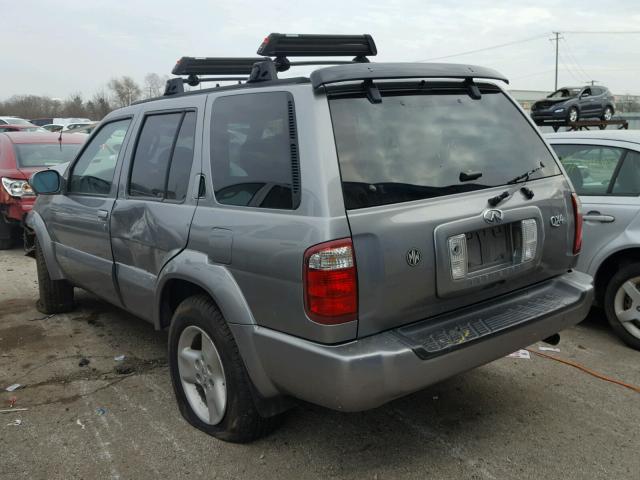 JNRDR09YX3W300579 - 2003 INFINITI QX4 GRAY photo 3