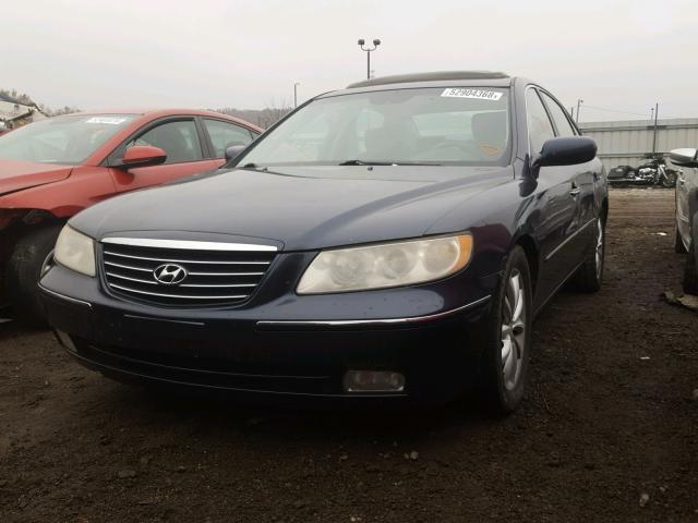 KMHFC46F46A038706 - 2006 HYUNDAI AZERA SE BLUE photo 2