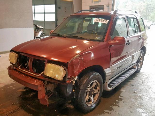 2CNBE634916937218 - 2001 CHEVROLET TRACKER LT RED photo 2