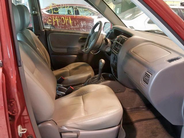 2CNBE634916937218 - 2001 CHEVROLET TRACKER LT RED photo 5