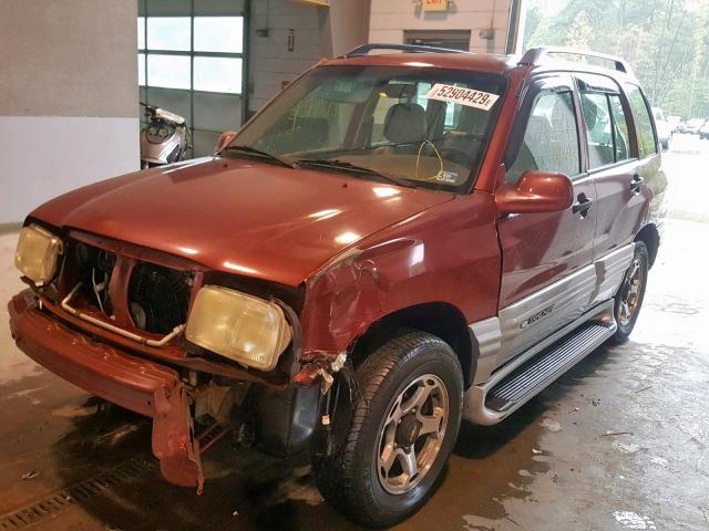 2CNBE634916937218 - 2001 CHEVROLET TRACKER LT RED photo 9