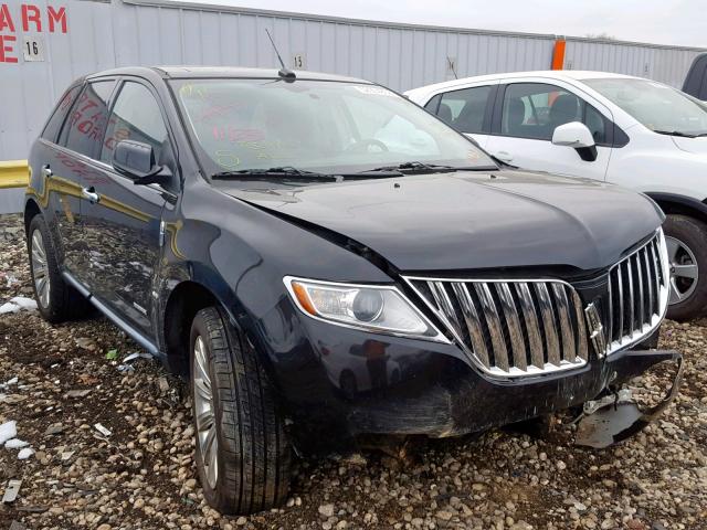 2LMDJ8JK6DBL43624 - 2013 LINCOLN MKX BLACK photo 1