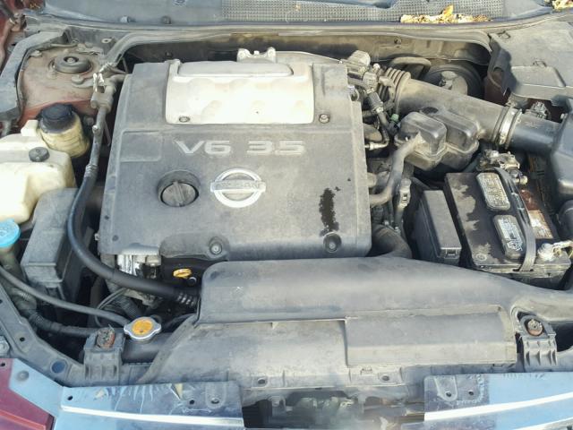 1N4BA41EX4C922227 - 2004 NISSAN MAXIMA SE RED photo 7