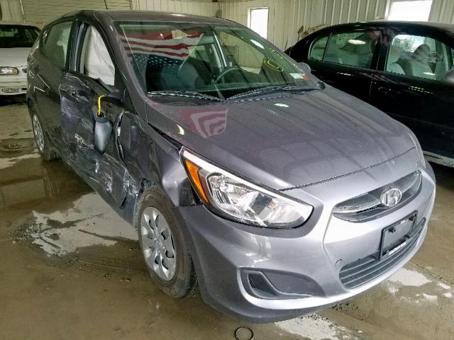 KMHCT5AE2HU325406 - 2017 HYUNDAI ACCENT SE GRAY photo 1