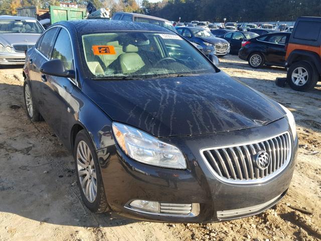 W04GN5EC6B1033785 - 2011 BUICK REGAL BLACK photo 1