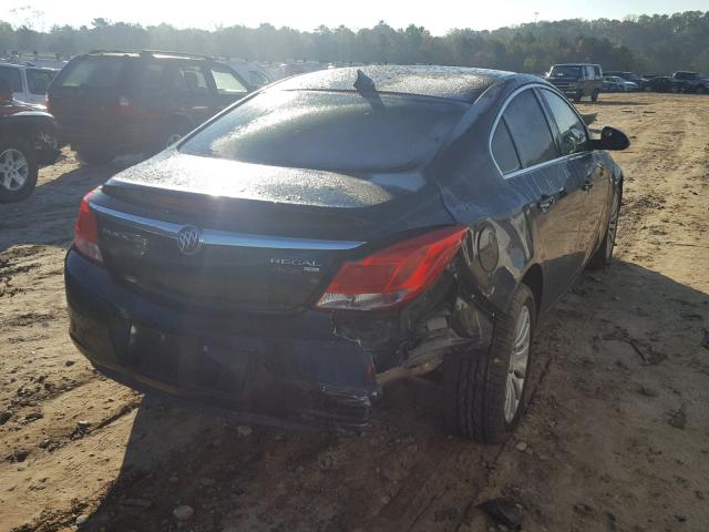 W04GN5EC6B1033785 - 2011 BUICK REGAL BLACK photo 4