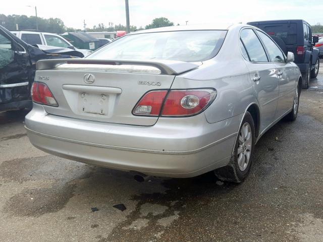 JTHBF30G836004853 - 2003 LEXUS ES 300 SILVER photo 4