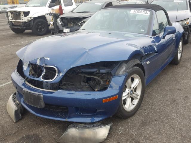 4USCH9340YLF86859 - 2000 BMW Z3 2.3 BLUE photo 2