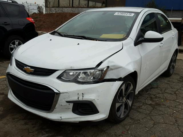 1G1JF5SBXH4126975 - 2017 CHEVROLET SONIC PREM WHITE photo 2