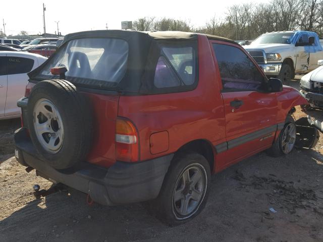 2CNBE18CX26940214 - 2002 CHEVROLET TRACKER RED photo 4