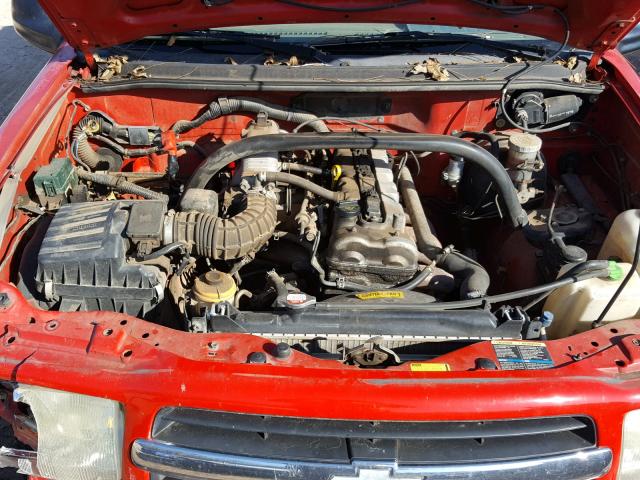 2CNBE18CX26940214 - 2002 CHEVROLET TRACKER RED photo 7