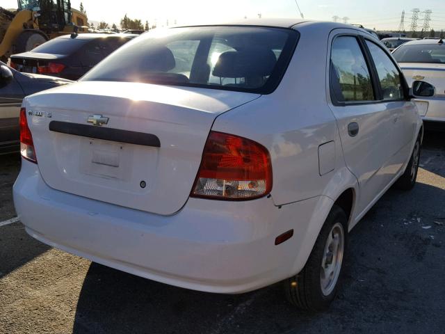 KL1TD56606B521654 - 2006 CHEVROLET AVEO BASE Ağ foto 4