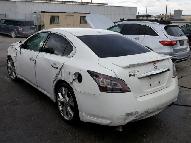 1N4AA5AP2CC850487 - 2012 NISSAN MAXIMA S WHITE photo 3