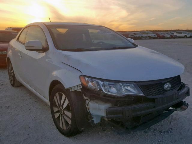 KNAFU6A24D5655107 - 2013 KIA FORTE EX WHITE photo 1