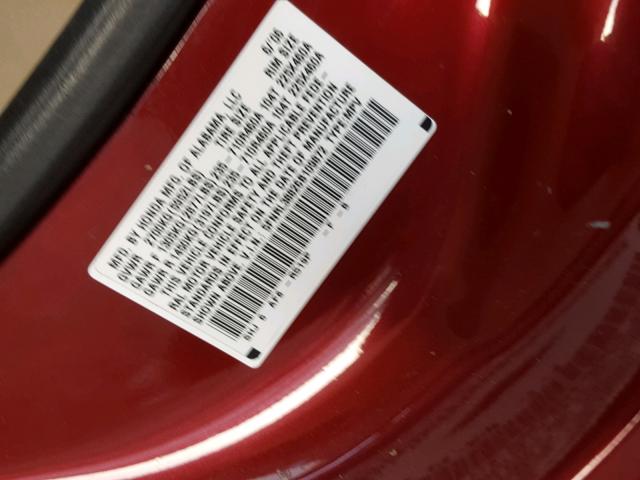 5FNRL38826B109872 - 2006 HONDA ODYSSEY TO RED photo 10