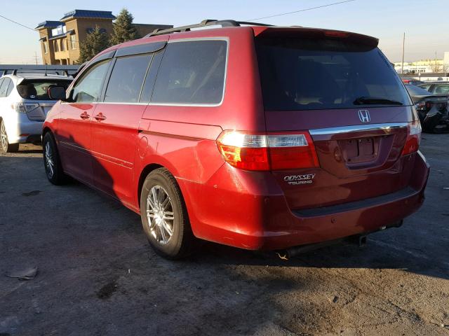 5FNRL38826B109872 - 2006 HONDA ODYSSEY TO RED photo 3