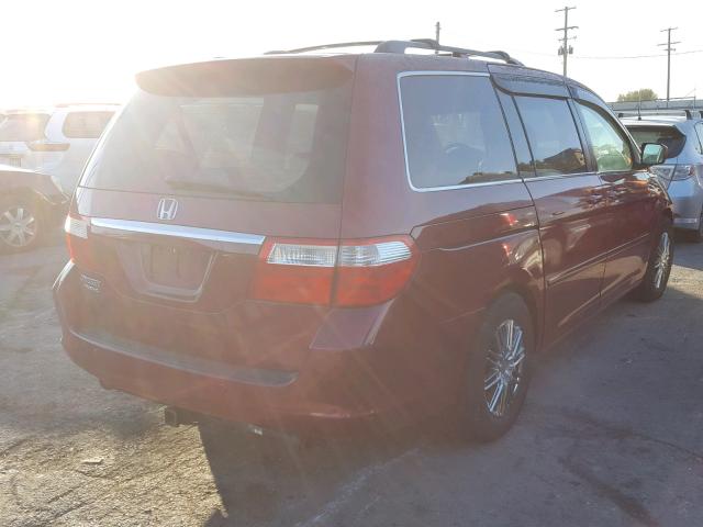 5FNRL38826B109872 - 2006 HONDA ODYSSEY TO RED photo 4