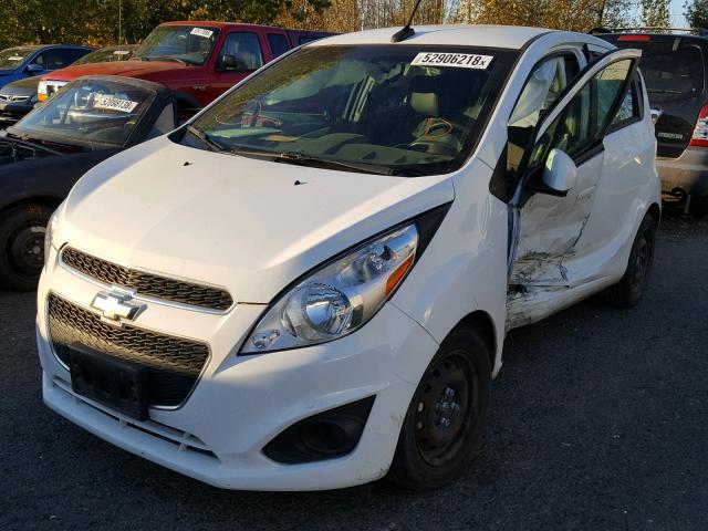 KL8CA6S97EC499936 - 2014 CHEVROLET SPARK LS WHITE photo 2