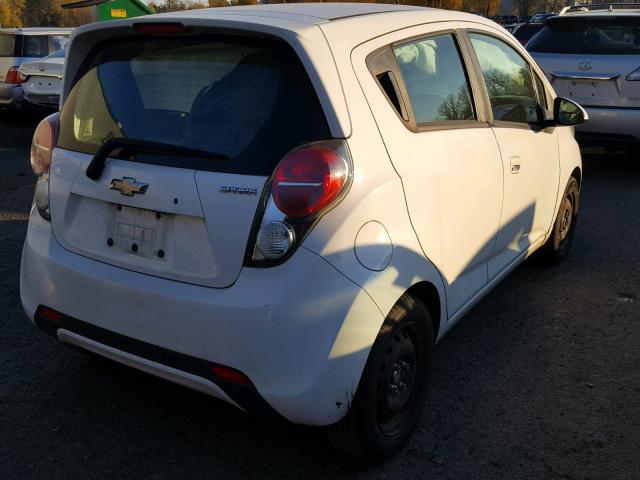 KL8CA6S97EC499936 - 2014 CHEVROLET SPARK LS WHITE photo 4