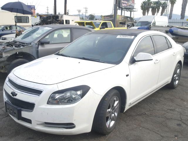 1G1ZH57B68F298026 - 2008 CHEVROLET MALIBU 1LT WHITE photo 2
