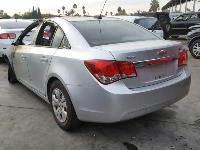 1G1PB5SGXF7240603 - 2015 CHEVROLET CRUZE LS GRAY photo 3