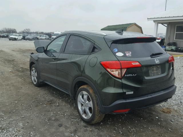 3CZRU6H78GM737724 - 2016 HONDA HR-V EXL GREEN photo 3