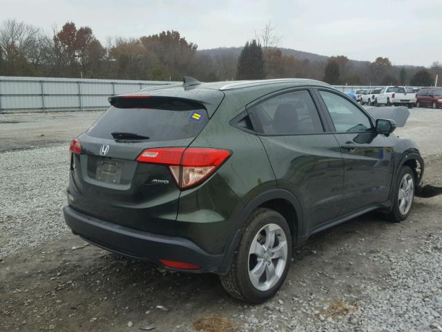 3CZRU6H78GM737724 - 2016 HONDA HR-V EXL GREEN photo 4