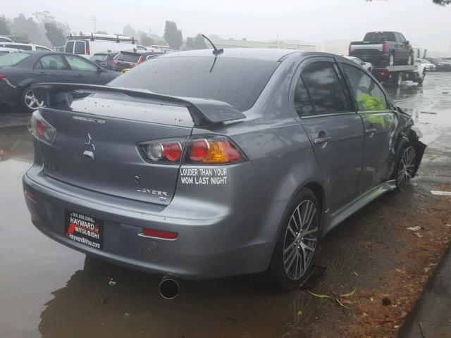 JA32U8FW6GU011884 - 2016 MITSUBISHI LANCER GT SILVER photo 4