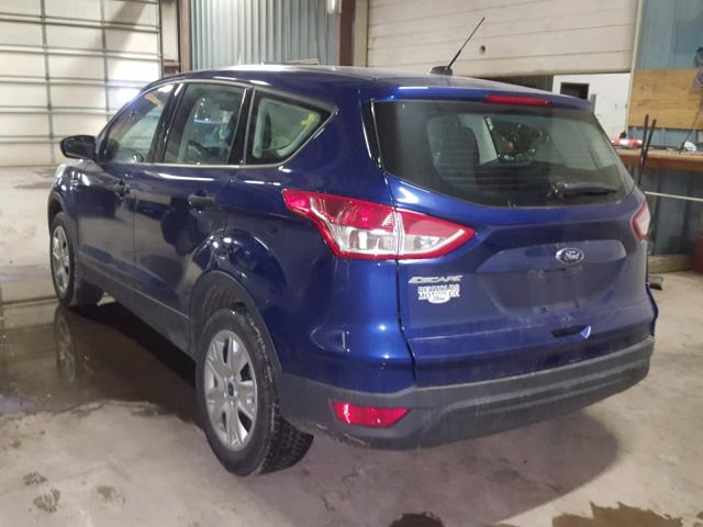 1FMCU0F7XGUA62140 - 2016 FORD ESCAPE S BLUE photo 3