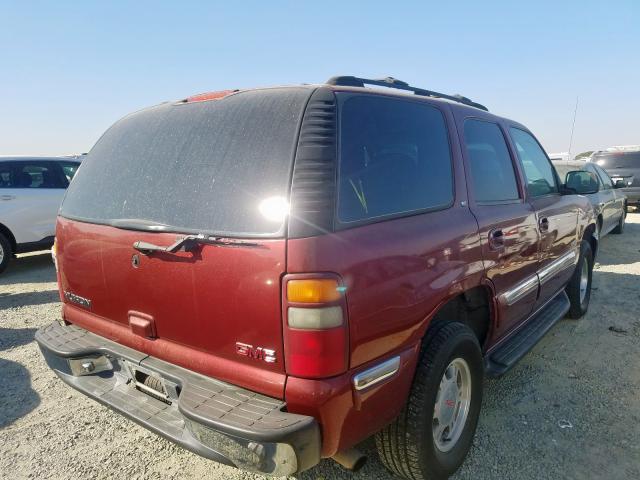 1GKEK13T92R150154 - 2002 GMC YUKON RED photo 4