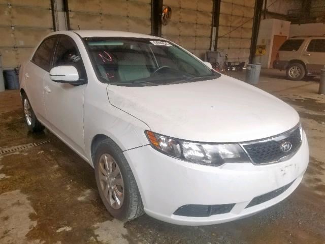 KNAFU4A24C5557648 - 2012 KIA FORTE EX WHITE photo 1