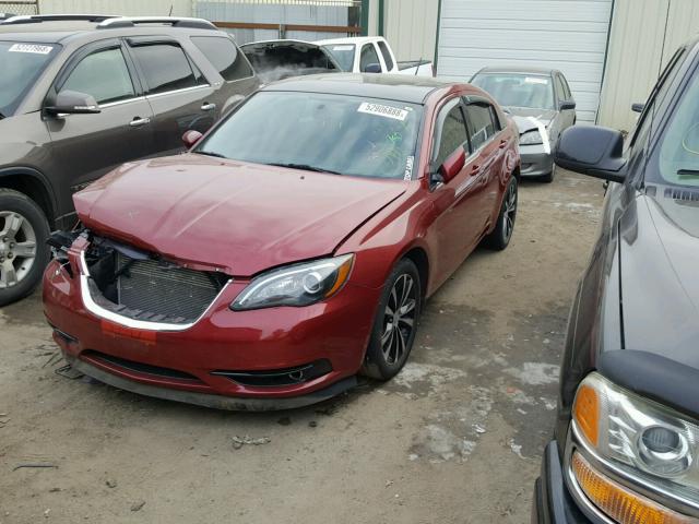 1C3CCBCG9EN135386 - 2014 CHRYSLER 200 LIMITE RED photo 2