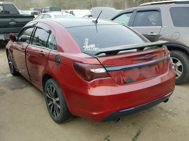 1C3CCBCG9EN135386 - 2014 CHRYSLER 200 LIMITE RED photo 3