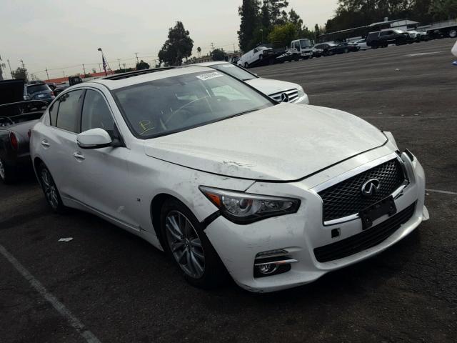 JN1BV7AP5FM344670 - 2015 INFINITI Q50 BASE WHITE photo 1