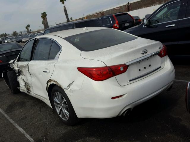 JN1BV7AP5FM344670 - 2015 INFINITI Q50 BASE WHITE photo 3