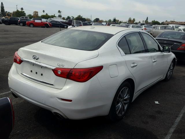 JN1BV7AP5FM344670 - 2015 INFINITI Q50 BASE WHITE photo 4