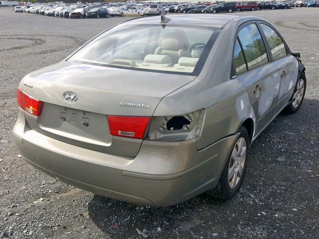 5NPET46C49H548654 - 2009 HYUNDAI SONATA GLS GRAY photo 4