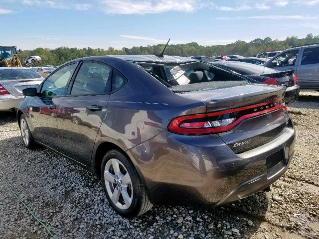 1C3CDFBB6GD689651 - 2016 DODGE DART SXT GRAY photo 3