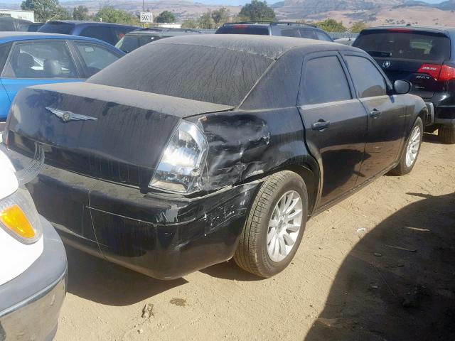 2C3KA43R47H701058 - 2007 CHRYSLER 300 BLACK photo 4