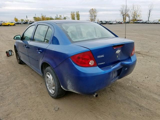 1G1AJ52F757626040 - 2005 CHEVROLET COBALT BLUE photo 3