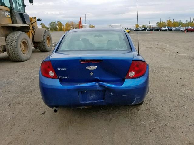 1G1AJ52F757626040 - 2005 CHEVROLET COBALT BLUE photo 9