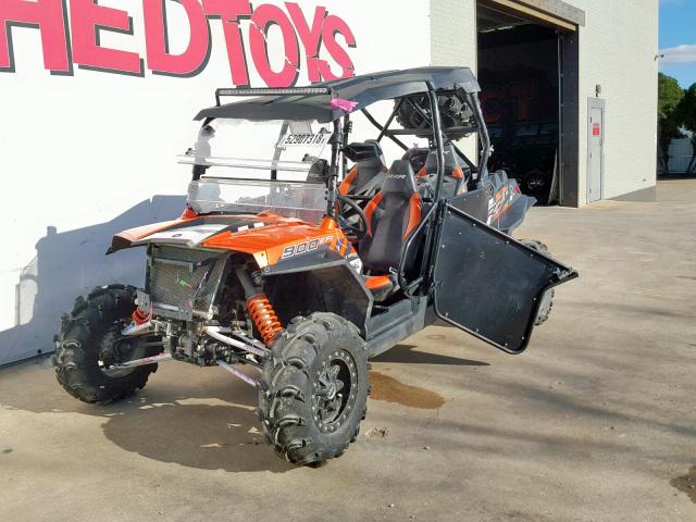 4XAXT9EA0EF264164 - 2014 POLARIS RZR 4 900 ORANGE photo 4