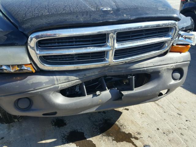 1D7HG38N04S769940 - 2004 DODGE DAKOTA QUA BLACK photo 9