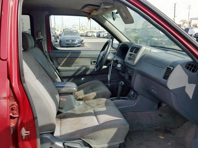 1N6ED27T31C331464 - 2001 NISSAN FRONTIER C RED photo 5